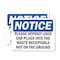 Signmission Please Deposit Used Ear Plugs Into The Waste, 5 in W x Rectangle, Vinyl Decal OS-2PACK-NS-D-35-L-17370 - alternate 1